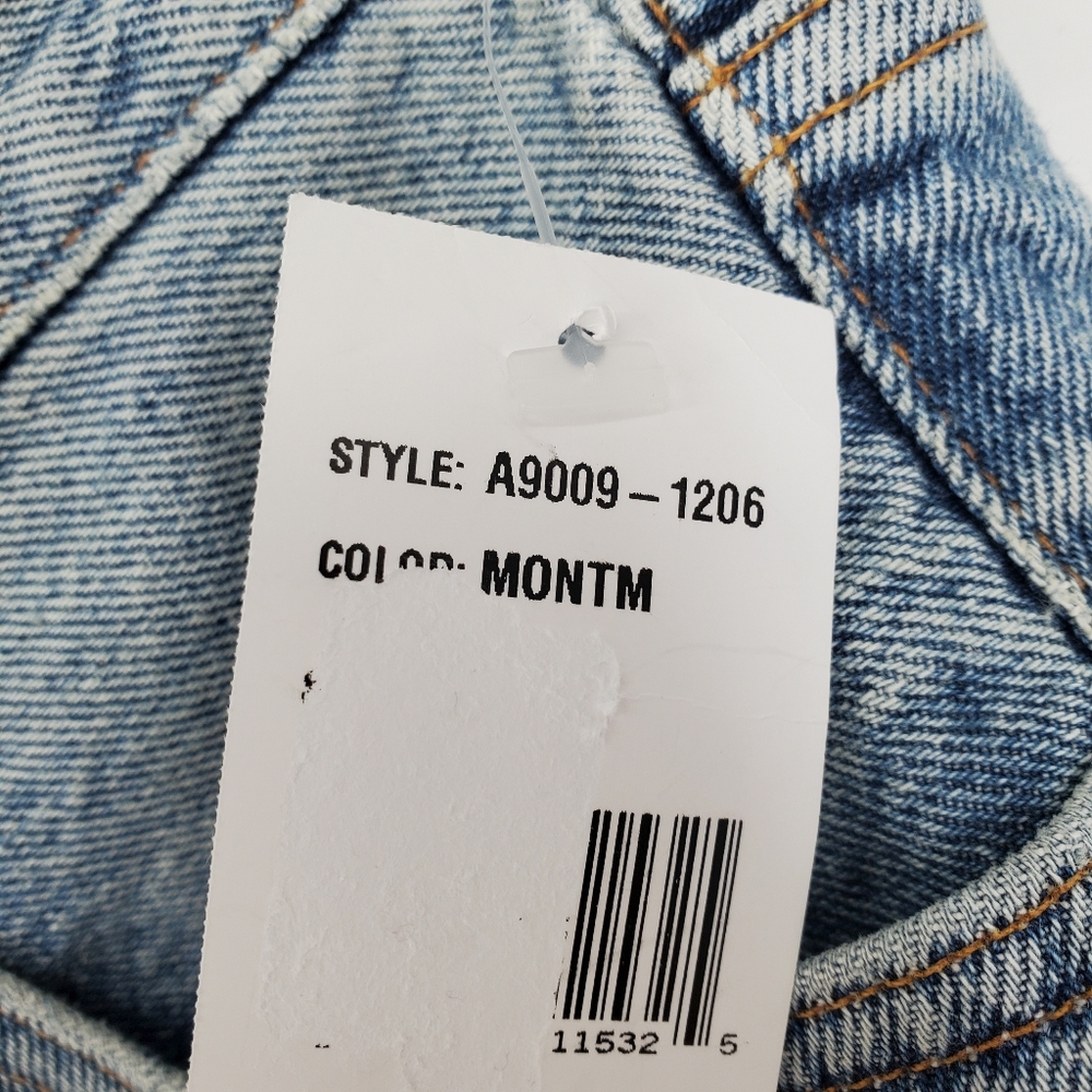 Agolde Criss Cross Upsized Organic Denim Jean Shorts in Momentum NEW WITH TAGS - Picture 4 of 8